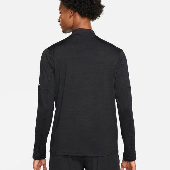 Nike Men's Dri-Fit Element Half Zip Running Pullover Top Black Medium - Picture 2 of 11